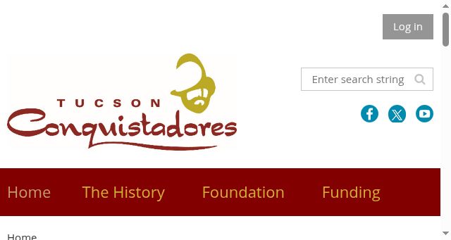 Screenshot of tucsonconquistadores.com
