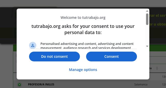 Screenshot of tutrabajo.org