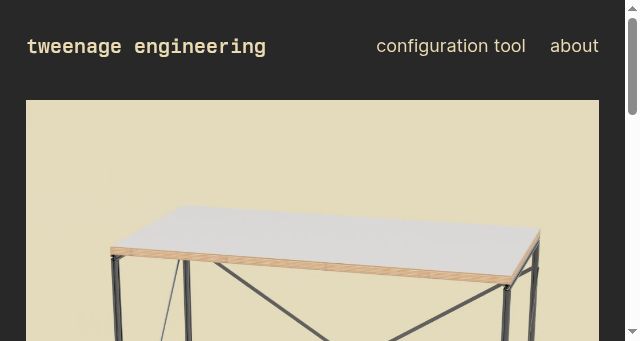 Screenshot of tweenage.engineering