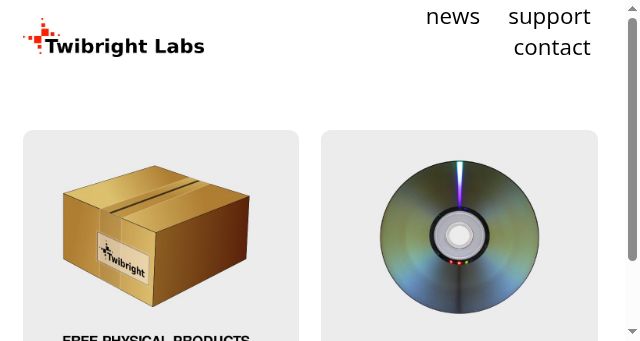 Screenshot of twibright.com