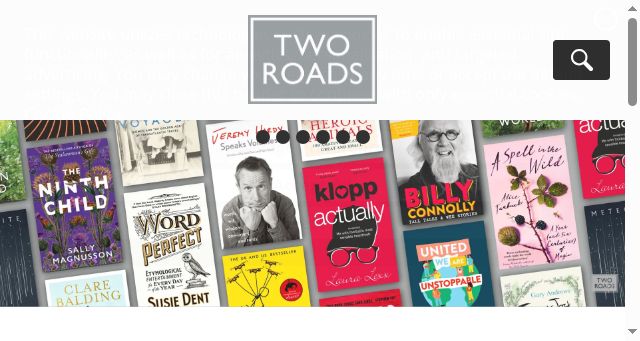 Screenshot of tworoadsbooks.com