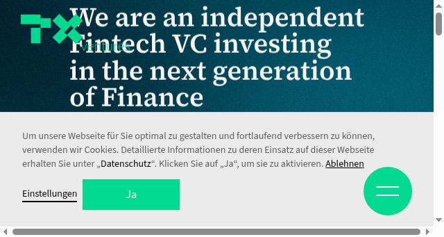 Screenshot of tx.ventures