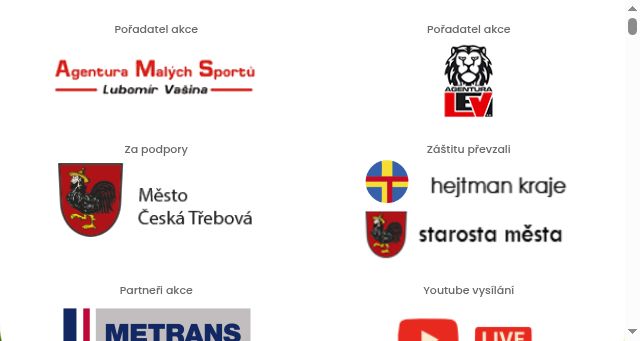 Screenshot of tyden-sportu.cz