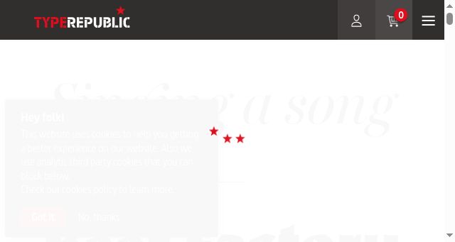 Screenshot of typerepublic.com