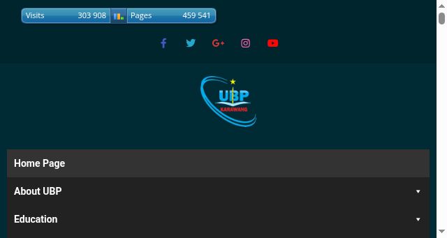 Screenshot of ubpkarawang.ac.id
