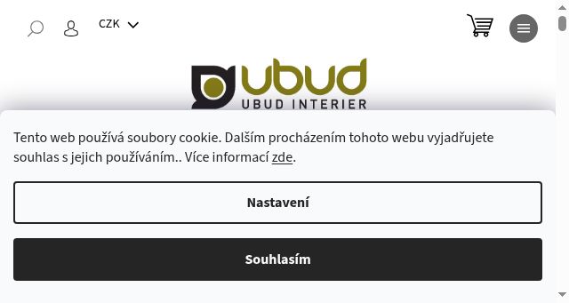 Screenshot of ubud.cz