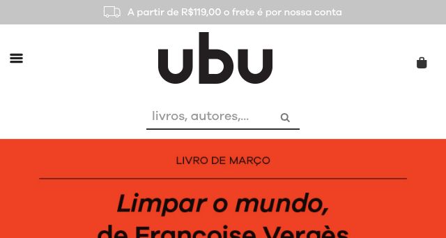 Screenshot of ubueditora.com.br