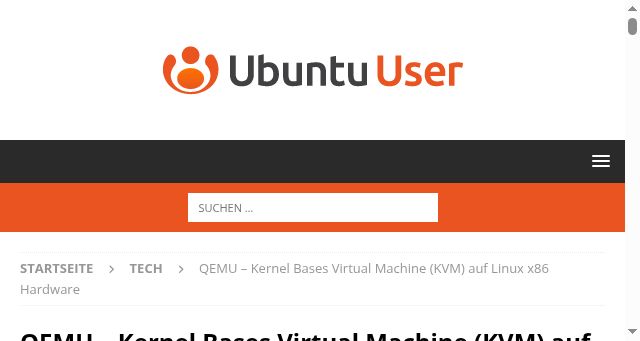 Screenshot of ubuntu-user.de