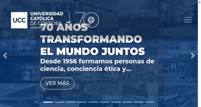 Screenshot of ucc.edu.ar