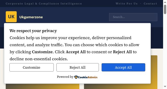 Screenshot of ukgamerzone.co.uk