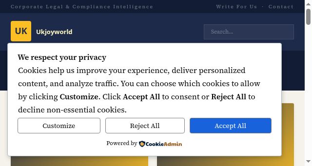 Screenshot of ukjoyworld.co.uk