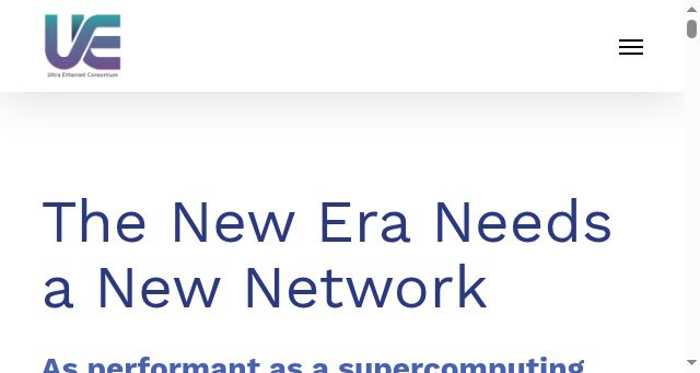 Screenshot of ultraethernet.org