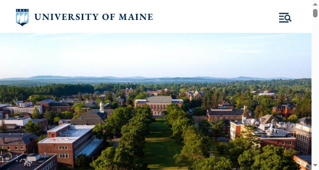 Screenshot of umaine.edu