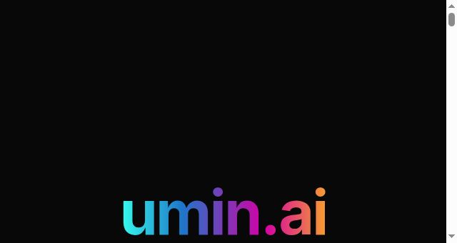 Screenshot of umin.ai