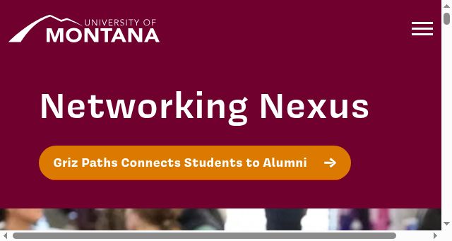 Screenshot of umt.edu