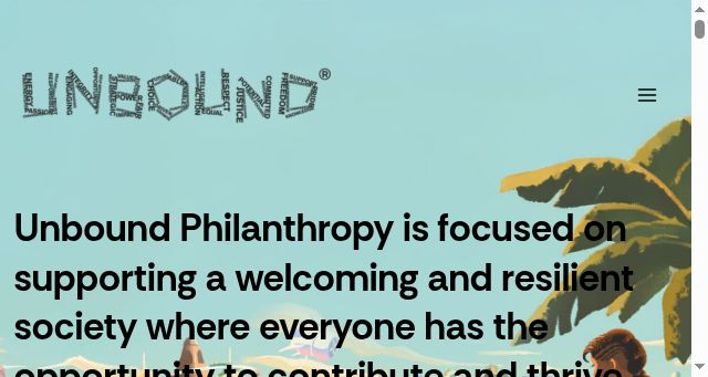 Screenshot of unboundphilanthropy.org