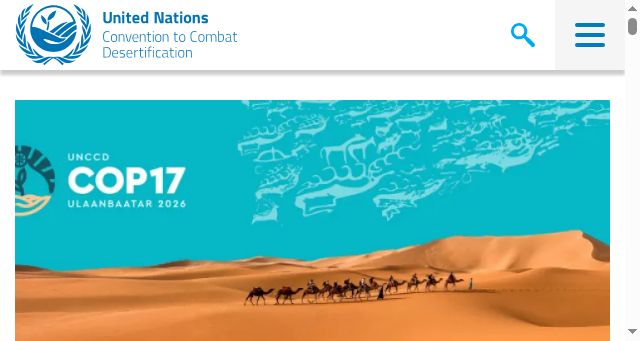 Screenshot of unccd.int