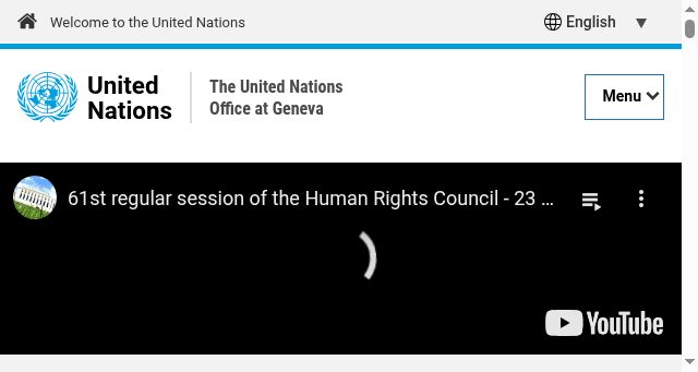 Screenshot of ungeneva.org