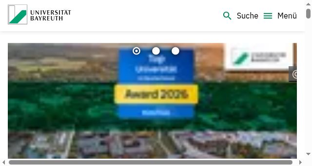 Screenshot of uni-bayreuth.de