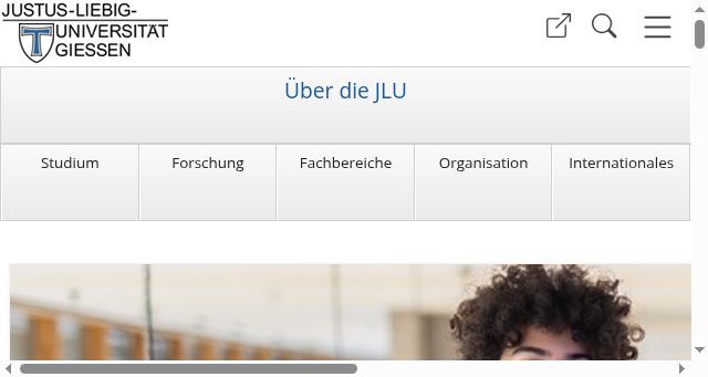 Screenshot of uni-giessen.de