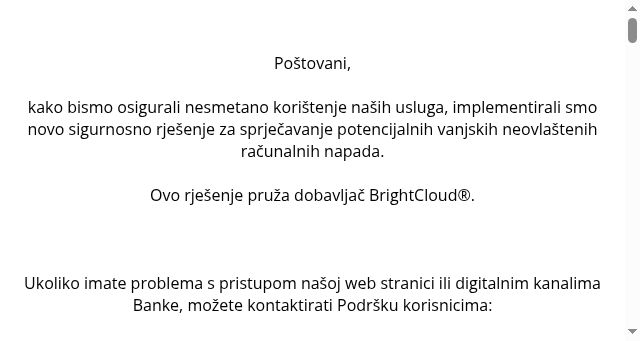 Screenshot of unicreditbank.rs