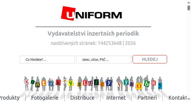 Screenshot of uniform.cz
