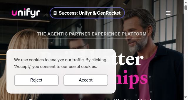 Screenshot of unifyr.com