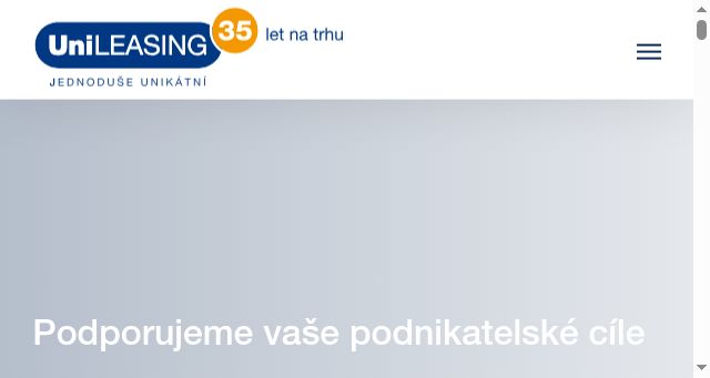 Screenshot of unileasing.cz