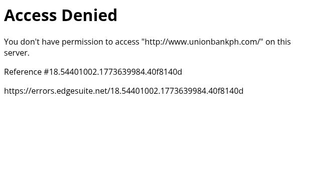 Screenshot of unionbankph.com