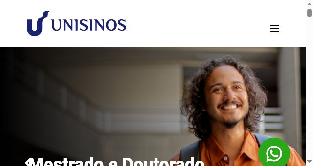 Screenshot of unisinos.br