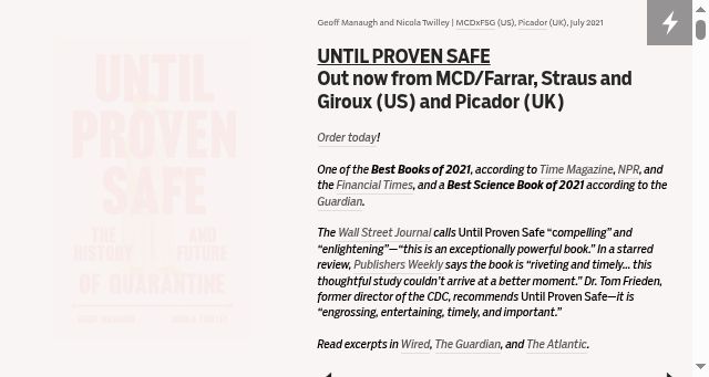 Screenshot of untilprovensafe.com