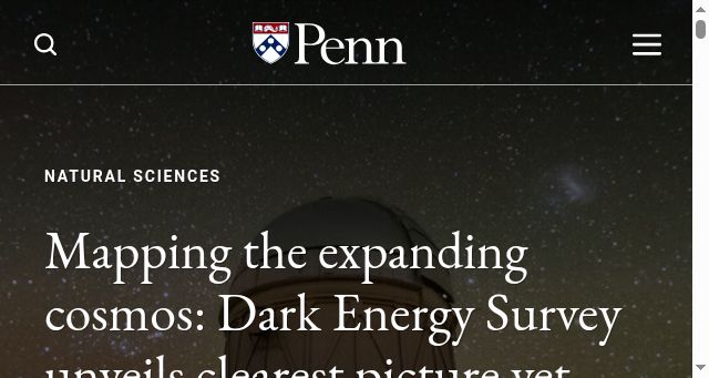 Screenshot of upenn.edu