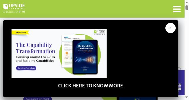 Screenshot of upsidelearning.com