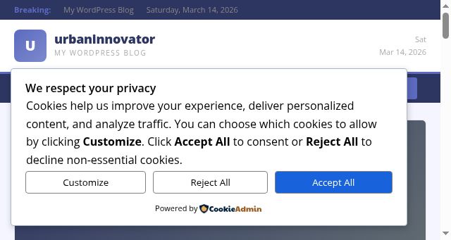 Screenshot of urbaninnovator.co.uk