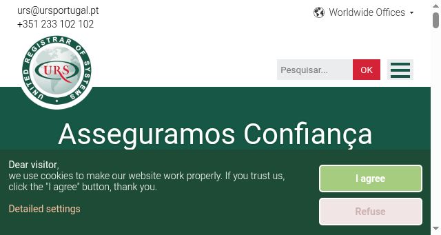 Screenshot of ursportugal.pt