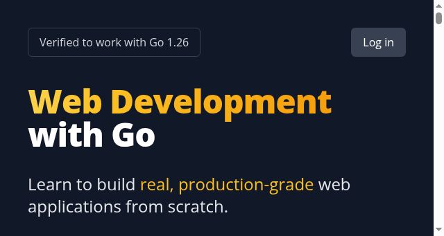 Screenshot of usegolang.com