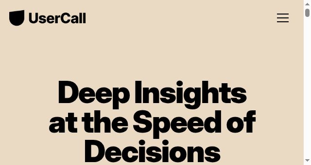 Screenshot of usercall.co