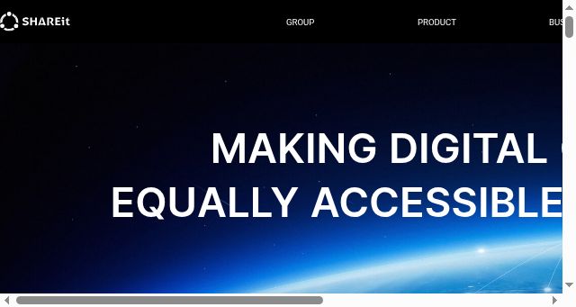 Screenshot of ushareit.com