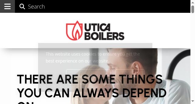 Screenshot of uticaboilers.com