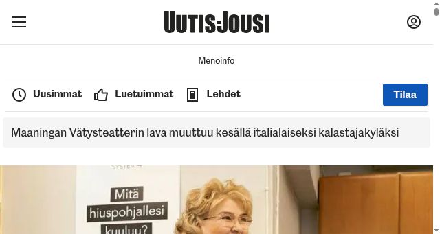 Screenshot of uutis-jousi.fi