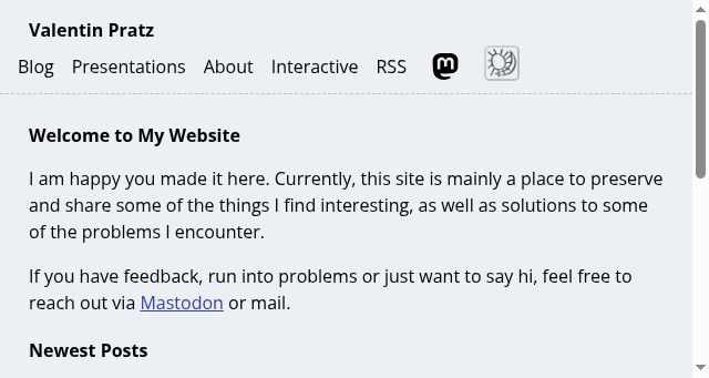 Screenshot of valentinpratz.de