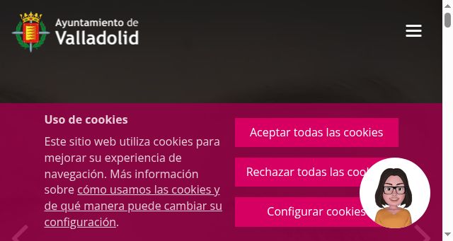 Screenshot of valladolid.es