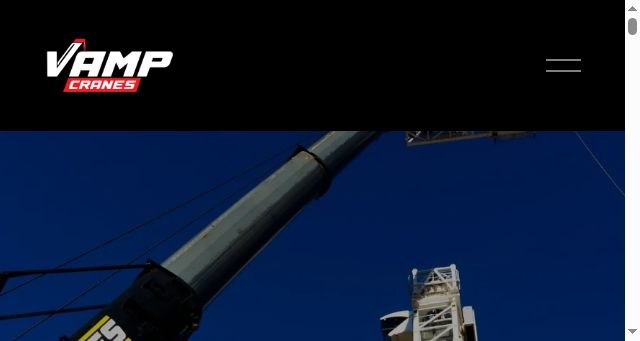 Screenshot of vampcranes.com