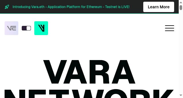 Screenshot of vara.network