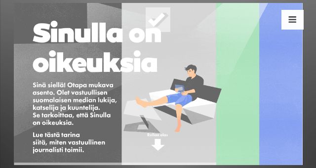 Screenshot of vastuullistajournalismia.fi