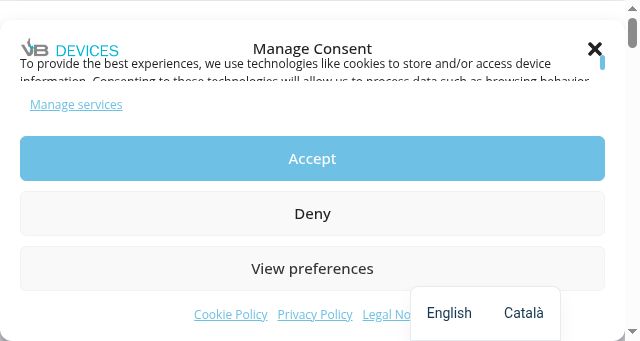 Screenshot of vbdevices.com
