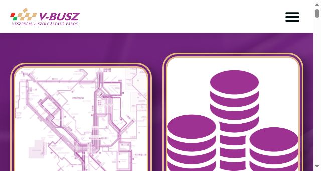 Screenshot of vbusz.hu