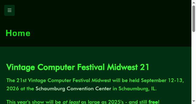 Screenshot of vcfmw.org