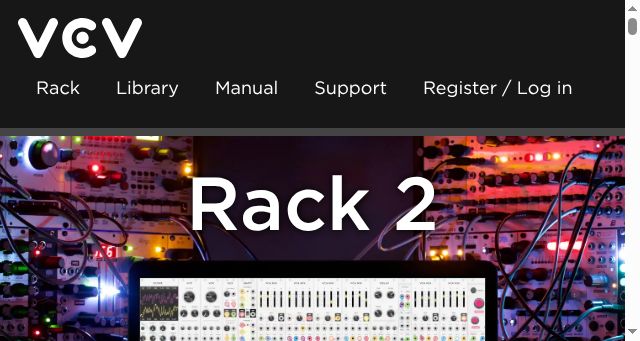 Screenshot of vcvrack.com