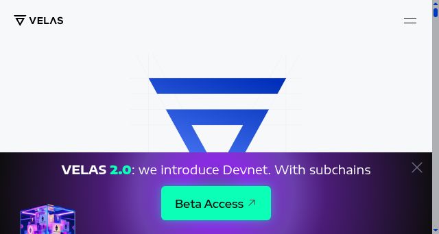 Screenshot of velas.com